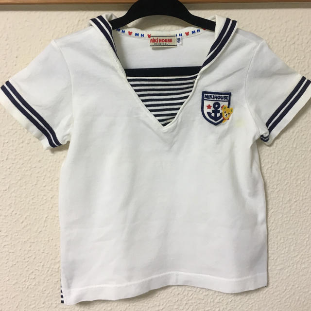 mikihouse(ミキハウス)のMiki house / マリンTシャツ (90cm)  キッズ/ベビー/マタニティのキッズ服男の子用(90cm~)(Tシャツ/カットソー)の商品写真