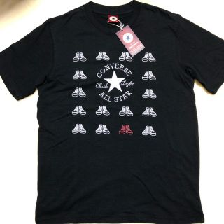 コンバース(CONVERSE)の週末お値下げ♡メンズ⑤★新品・綿100%★刺繍柄・黒★半袖★コンバース Tシャツ(Tシャツ/カットソー(半袖/袖なし))