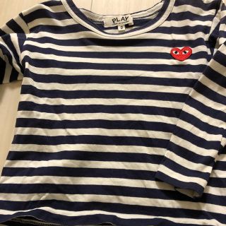 コムデギャルソン(COMME des GARCONS)のコム・デ・ギャルソン キッズ  長袖Ｔシャツ ボーダー 90センチ (Tシャツ/カットソー)