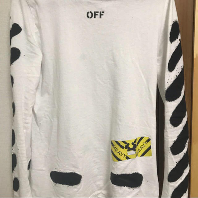 【off-white】確実正規品！ スプレーチェックシャツ