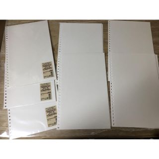 ムジルシリョウヒン(MUJI (無印良品))の無印良品 リフィール A4 35枚 台紙に書き込めるアルバム用(ファイル/バインダー)