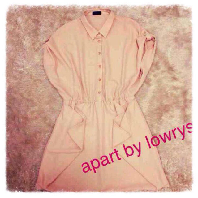 apart by lowrys(アパートバイローリーズ)のシフォンシャツワンピ レディースのワンピース(ひざ丈ワンピース)の商品写真