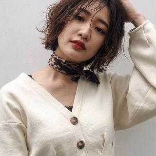 マウジー(moussy)のレオパードスカーフ moussy(バンダナ/スカーフ)