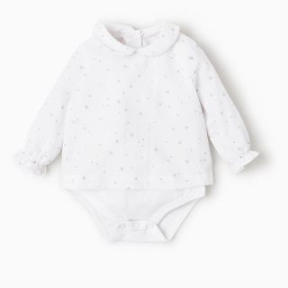 ザラ(ZARA)のスター柄ロンパース  ZARA  (ロンパース)