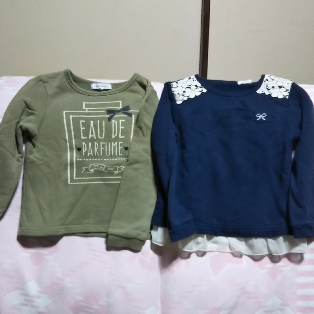 3can4on(サンカンシオン)のトレーナー  ２枚  女児  110 キッズ/ベビー/マタニティのキッズ服女の子用(90cm~)(Tシャツ/カットソー)の商品写真