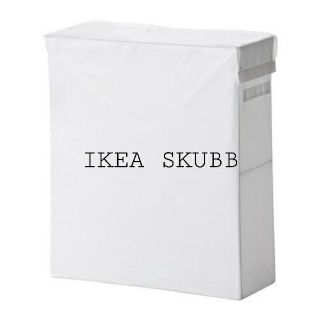 イケア(IKEA)のIKEA SKUBB スクッブランドリーバッグ スタンド付き ホワイト(ケース/ボックス)