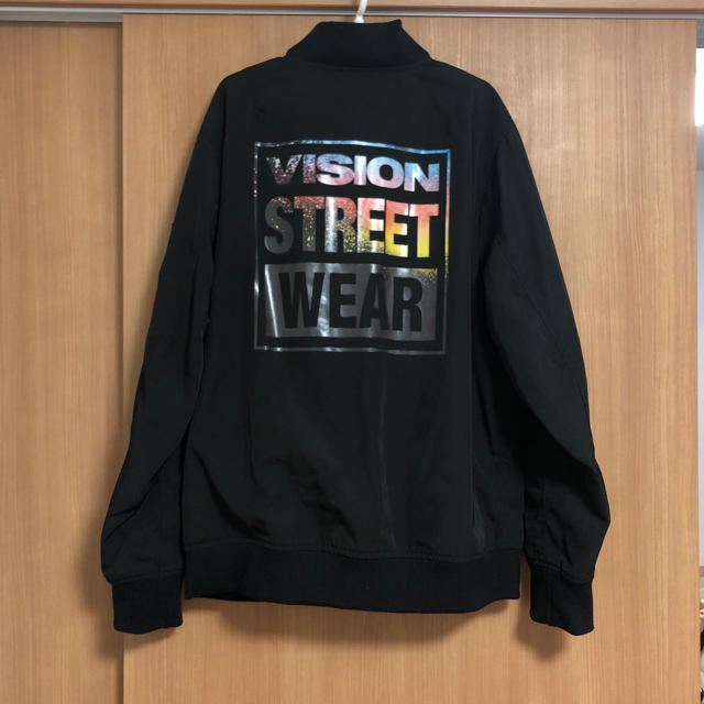 VISION STREET WEAR(ヴィジョン ストリート ウェア)のMA‐1 ブラック VISION ストリート MA_1 メンズのジャケット/アウター(ブルゾン)の商品写真