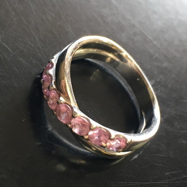 Pt900　ピンクサファイア指輪　１１号 レディースのアクセサリー(リング(指輪))の商品写真