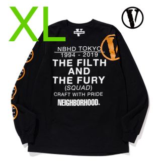 ネイバーフッド(NEIGHBORHOOD)のXL 黒 NEIGHBORHOOD × VLONE(Tシャツ/カットソー(七分/長袖))