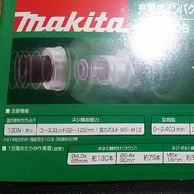 Makita(マキタ)の新品マキタ インパクトドライバー インテリア/住まい/日用品のインテリア/住まい/日用品 その他(その他)の商品写真