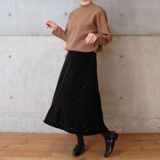 ドットアンドストライプスチャイルドウーマン(Dot&Stripes CHILDWOMAN)のAMOSSA ミラノリブ BIGパフハイネックニット(トレーナー/スウェット)