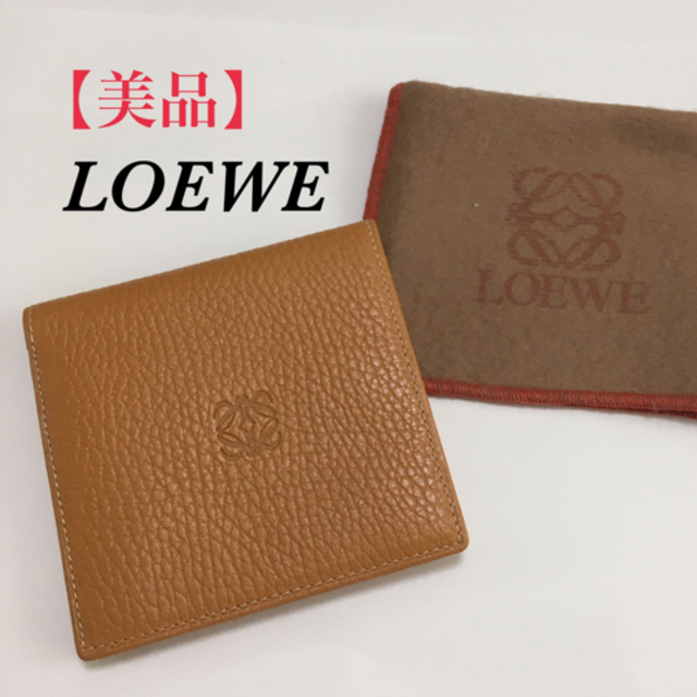 LOEWE(ロエベ)のみうみう様専用【美品】LOEWE ロエベ カーフ 2つ折り 折り畳み 財布 メンズのファッション小物(折り財布)の商品写真