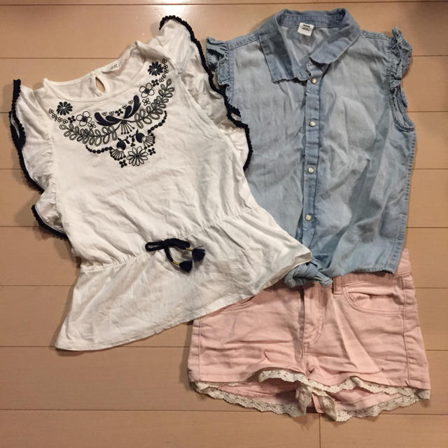 H&M(エイチアンドエム)のH &M140セット キッズ/ベビー/マタニティのキッズ服女の子用(90cm~)(Tシャツ/カットソー)の商品写真