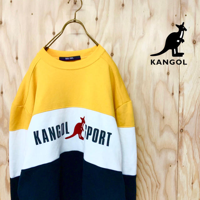 【美品】KANGOL  ビッグシルエット 刺繍 マルチカラー スウェット