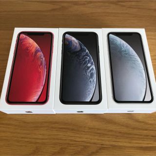 アップル(Apple)の新品未使用 iPhone XR 64GB SIMロック解除済(スマートフォン本体)