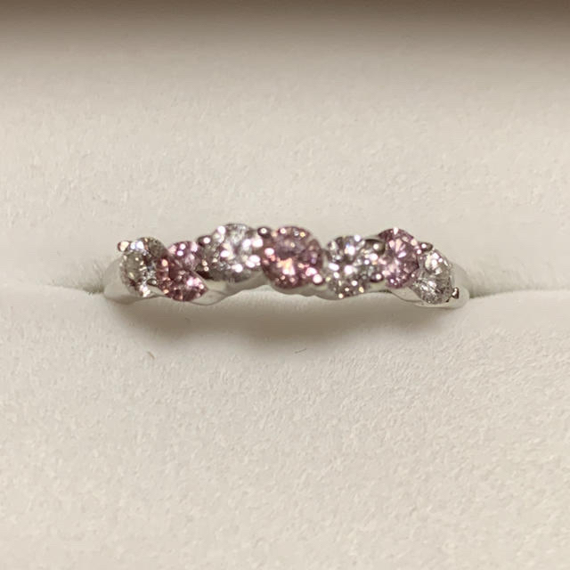 ピンクダイヤモンド エタニティタイプリング レディースのアクセサリー(リング(指輪))の商品写真