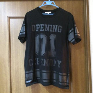 オープニングセレモニー(OPENING CEREMONY)のOC ナンバーロゴ 黒T(Tシャツ(半袖/袖なし))