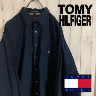 トミーヒルフィガー(TOMMY HILFIGER)の古着90s トミーヒルフィガーBIGシルエットシャツ(シャツ)