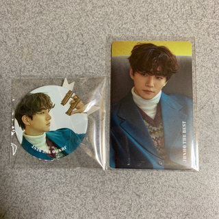 2PM ジュノ 記念カード 缶バッチ(アイドルグッズ)