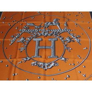 エルメス(Hermes)のエルメス　スカーフ　カレ90  VIF ARGENT -  水銀　(バンダナ/スカーフ)