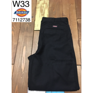 ディッキーズ(Dickies)の３９２４３　アメリカ 輸入 USED ディッキーズ 　タック　ブラック　W３３(ワークパンツ/カーゴパンツ)