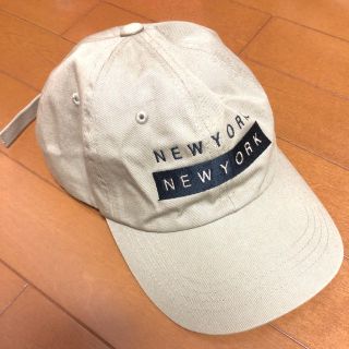 moandmo newyork キャップ ベージュ(キャップ)