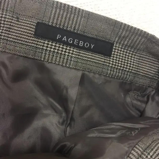 PAGEBOY(ページボーイ)のページボーイ PAGEBOY チェックパンツ ベルト付き サスペンダー レディースのパンツ(カジュアルパンツ)の商品写真