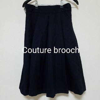 クチュールブローチ(Couture Brooch)のCouture brooch 膝丈スカート ブラック(ひざ丈スカート)
