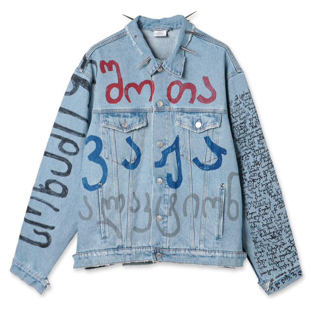 19SS  VETEMENTS handcrafted denim jacket