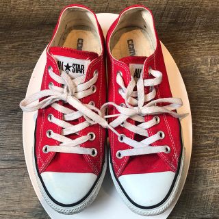 コンバース(CONVERSE)のコンバース 赤 24.5cm(スニーカー)