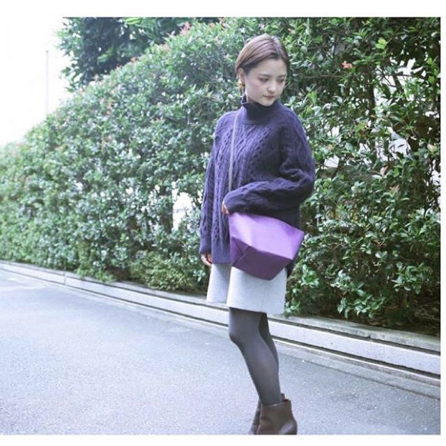 エルベシャプリエ グリーンレーベル別注 ビッグポシェット パープル