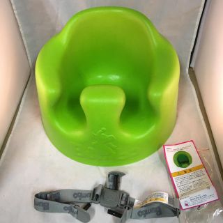 バンボ(Bumbo)の美品 バンボベビーソファ グリーン 黄緑 ベルト&説明書付き(その他)