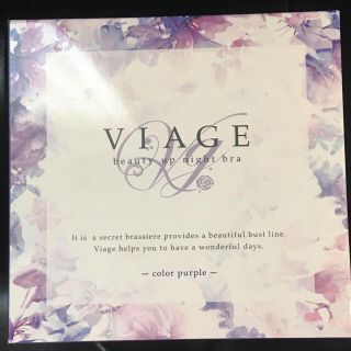 viage ナイトブラ Lサイズ パープル(ブラ)