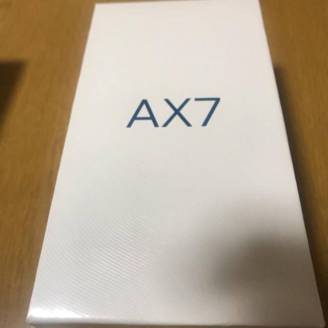 oppo ax7  simフリー ブルー 新品未開封品！スマートフォン本体