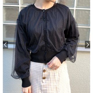 ワンアフターアナザーナイスクラップ(one after another NICE CLAUP)のナイスクラップ♡完売♡チュールカーディガン(カーディガン)