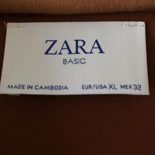 ZARA(ザラ)のZARA スエード風コート  size XL レディースのジャケット/アウター(ロングコート)の商品写真