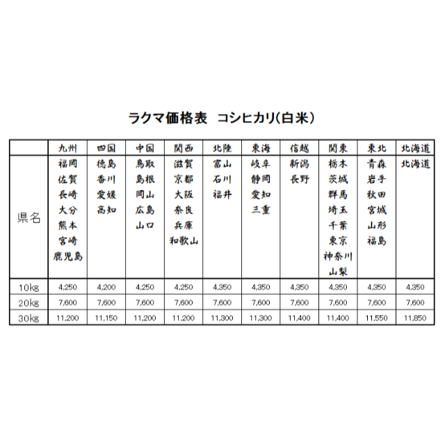 お米　H30　愛媛県産コシヒカリ　白米　10㎏ 食品/飲料/酒の食品(米/穀物)の商品写真