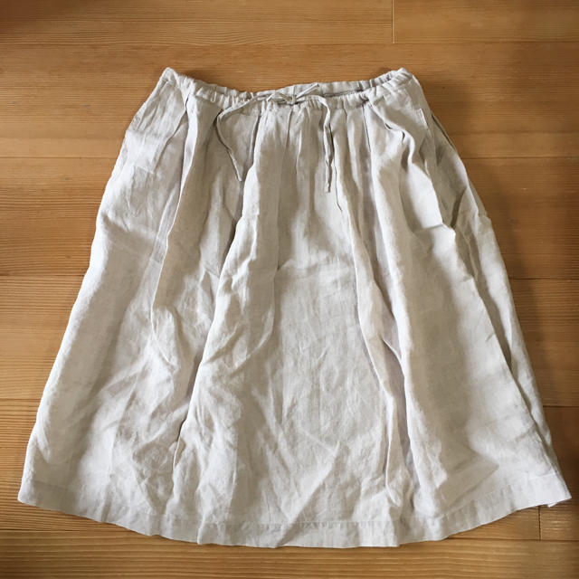 MUJI (無印良品)(ムジルシリョウヒン)の無地良品  スカート 麻100% レディースのスカート(その他)の商品写真
