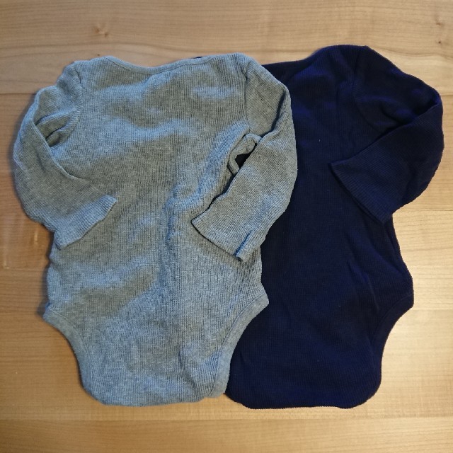 babyGAP(ベビーギャップ)のbabyGAP 長袖ロンパース 80 2枚セット キッズ/ベビー/マタニティのベビー服(~85cm)(ロンパース)の商品写真