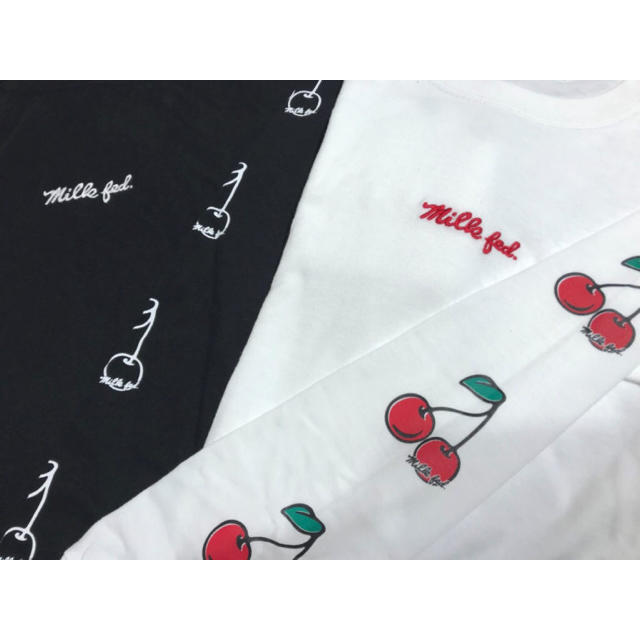 MILKFED.(ミルクフェド)のMILKFED./ SLEEVE CHERRY LS TEE 🍒 レディースのトップス(Tシャツ(長袖/七分))の商品写真