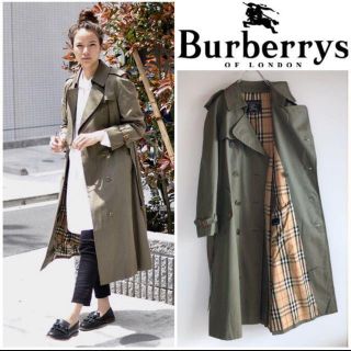 バーバリー(BURBERRY)の希少 ビンテージ バーバリー 裏ノバチェック トレンチコート(トレンチコート)