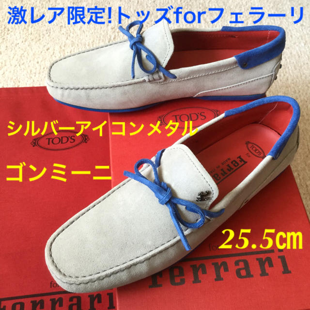 TOD'S(トッズ)の激レア限定!新品!トッズforフェラーリ アイコンメタル ゴンミーニ 25.5 メンズの靴/シューズ(スリッポン/モカシン)の商品写真