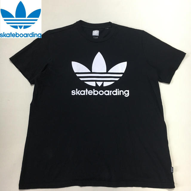 adidas(アディダス)のアディダススケートボーディングTシャツ ブラック 2XOサイズ メンズのトップス(Tシャツ/カットソー(半袖/袖なし))の商品写真