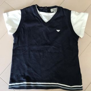 アルマーニ(Armani)のARMANI アルマーニ 重ね着風Tシャツ 18M82cm(Ｔシャツ)