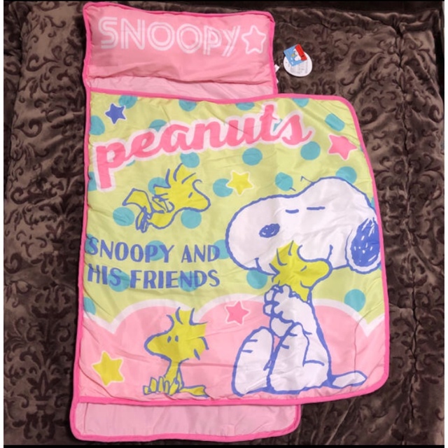 SNOOPY(スヌーピー)の琉ママさま専用♡新品未使用 スヌーピー 折りたたみ一体型 こども ふとん キッズ/ベビー/マタニティの寝具/家具(ベビー布団)の商品写真