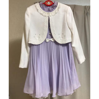 120 ショパン スーツ セレモニー フォーマル 卒園 入学 紫 むらさき 式服