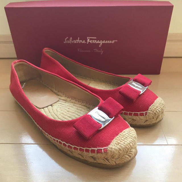 フェラガモ salvatore ferragamo エスパドリーユ パンプス とっておき