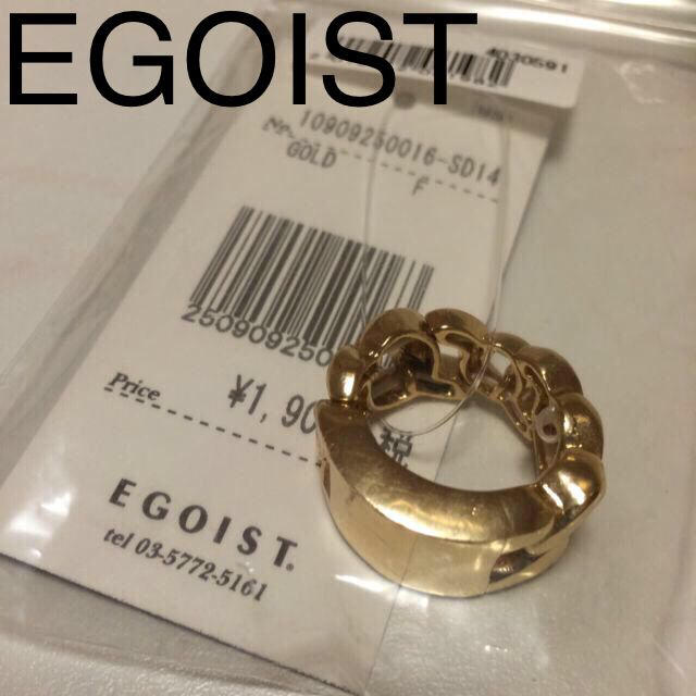 EGOIST(エゴイスト)のEGOIST ゴールドチェーンリング レディースのアクセサリー(リング(指輪))の商品写真