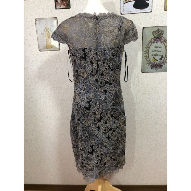 TADASHI SHOJI(タダシショウジ)の新品 6 タダシショージ Tadashi Shoji ワンピース　ドレス　グレー レディースのワンピース(ひざ丈ワンピース)の商品写真