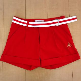 ルコックスポルティフ(le coq sportif)の【美品】le coq sportif レディース ショートパンツ ゴルフパンツ(ウエア)